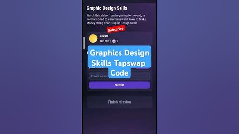 Graphics Design Skills | Tapswap Code | How to Make Money Using Your Graphic Design Skills
