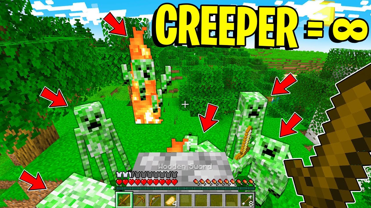 MINECRAFT MA TUTTI I MOB SONO CREEPER *ESPLOSIVI*!