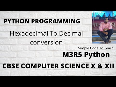 PYTHON PROGRAM TO CONVERT HEXADECIMAL TO DECIMAL NUMBER