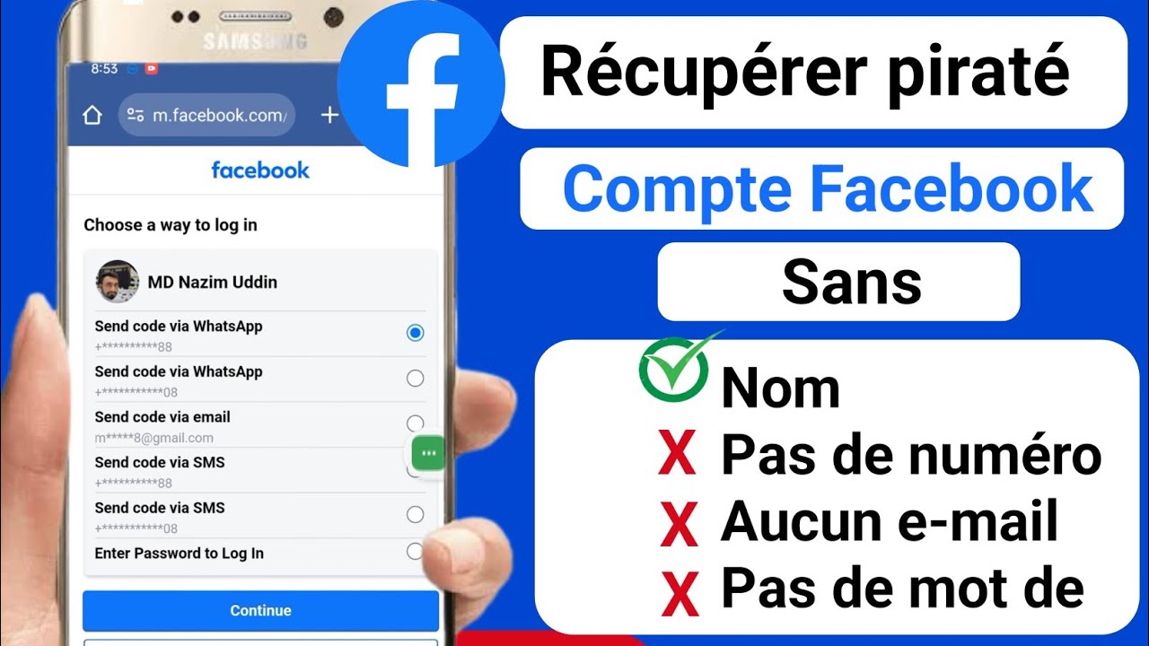 Comment récupérer un compte Facebook piraté sans e-mail ni numéro de