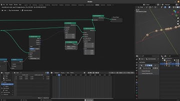 Sample curve : animate points on curve : blender geometry nodes