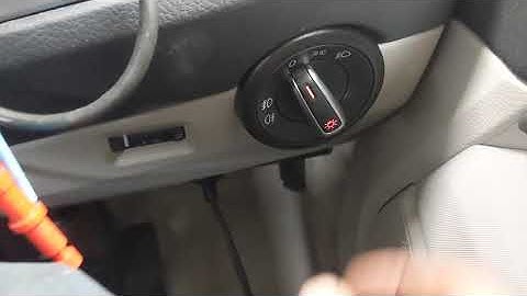 How to remove vw headlight switch