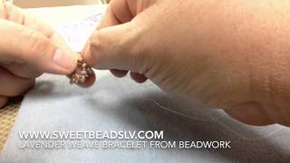 Lavender Weave Bracelet from Beadwork