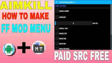 HOW TO MAKE FREE FIRE MOD MENU HACK ।FF MOD MENU SRC 🤯 FF MAKE HACK 🔥