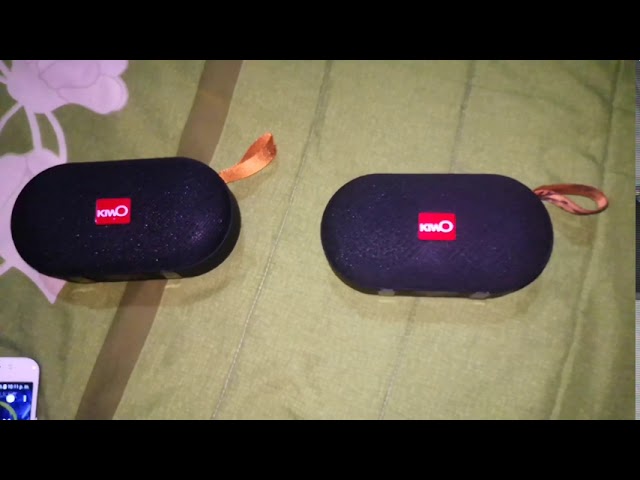 Como conectar en línea de audio un par de bocinas KiwO Power mini 2020 -  YouTube