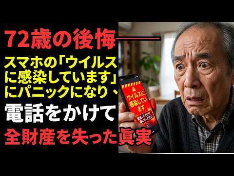 72歳の後悔──スマホの「ウイルスに感染しています」にパニックになり、電話をかけて全財産を失った真実