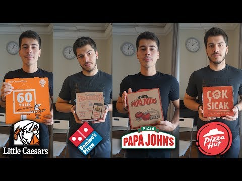 En İyi Zincir Pizzacı Hangisi?(Domino's,Pizza Hut,Papa John's,Little Caesars)