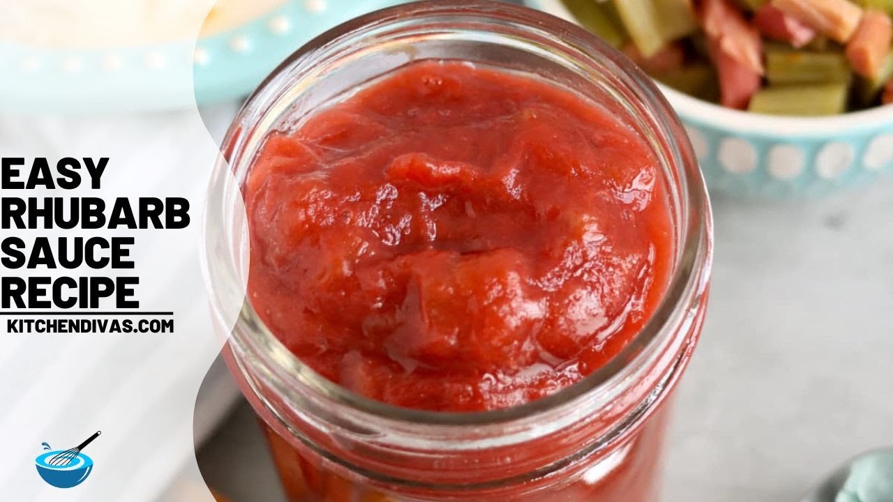 Easy Rhubarb Sauce Recipe - YouTube