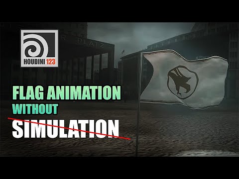 Flag animation without simulation - YouTube