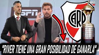 VIGNOLO "SIENTE" QUE RIVER ESTA ANTE "UNA GRAN POSIBILIDAD" DE GANAR LA LIBERTADORES