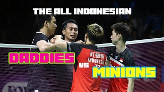 Top 16 *Daddies vs Minions* Rallies | Best Ahsan/Setia vs Gid/Suk Badminton Rallies | God of Sports by God of Sports 30,924 views 3 years ago 8 minutes, 22 seconds