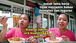 Selesai Tugas Perut Lapar | 2 Bungkus Indomie   Nasi Sudah Cukup.