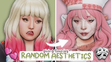 Styling Townies in RANDOM AESTHETICS | Sims 4 Create a Sim Challenge