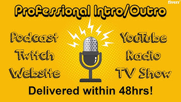 Produce podcast or youtube intro voice over - Best Jingles & Intros service