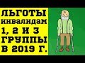 Льготы инвалидам 1, 2 и 3 группы