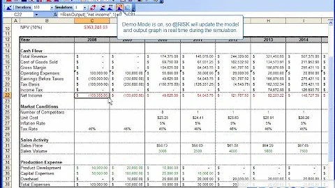 How to Run a Simulation in @RISK