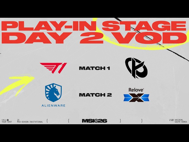 T1 vs KC - TLAW vs DCG | 플레이-인 스테이지 2라운드 | MSI 2026