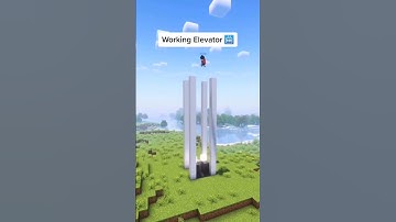 minecraft working elevator🛗 #shorts