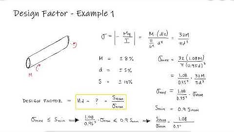 Design Factor Calculation - Rod Under Pure Bending -Example 1