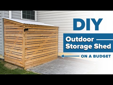DIY Outdoor Storage Shed || On a Budget