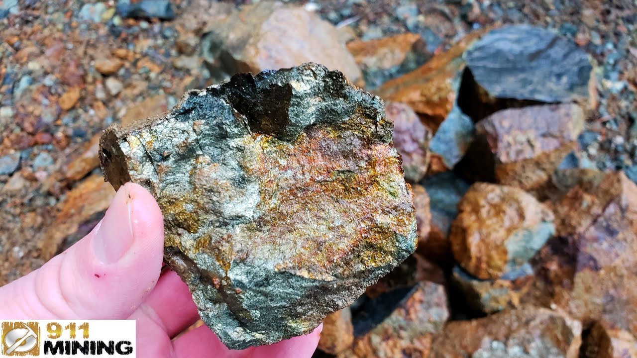 High Grade Au, Ag, Cu, Zn & Pb Ore Samples From Sorting A Mine Dump ...