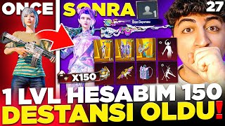 Bi̇tti̇ 1 Level Hesabim 150 Destansi Oldu Yeni̇ 7 Sevi̇ye Avm Ve Ni̇hai̇ Setleri̇ Fulledi̇k Pubg Mobile