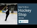 Learn to Ice Skate - Hockey Stop The Easy Way For beginners!