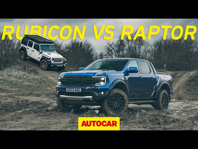 Ford Ranger Raptor vs Jeep Wrangler Rubicon video review | Autocar