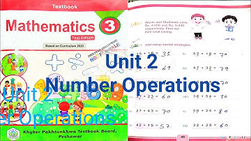 Class 3 Mathematics Unit 2 Number Operations lecture 16 in pashto (kpk book board peshawar)