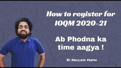 How to register for IOQM or IOQJS 2020-21 | Olympiad Registration | Abhilash Verma