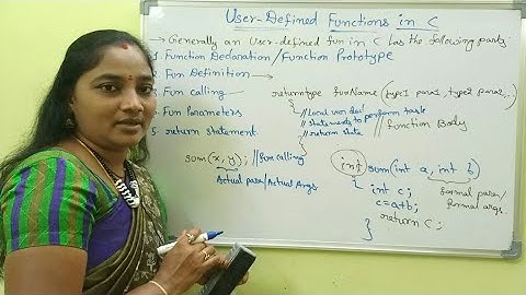 C-Language||Class-70||User Defined Functions in C||Both in Telugu and English||Telugu Scit Tutorials