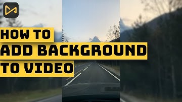 How to Add Background to Video(in 1 Minute)