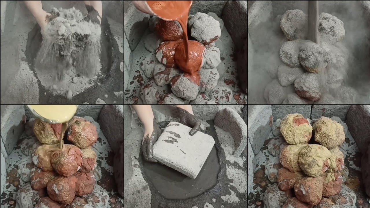 7K Celebration🎊🥳Video 6/6||Soft Crispy Sand🖤Charcoal Dry+💦Crumbling on Floor ASMR #1147