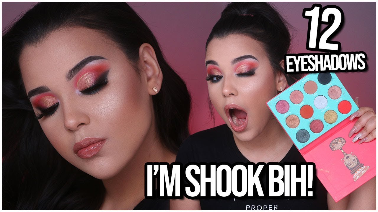 I TRIED USING EVERY EYESHADOW IN THE PALETTE CHALLENGE! | MakeupByAmarie