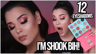 I TRIED USING EVERY EYESHADOW IN THE PALETTE CHALLENGE! | MakeupByAmarie