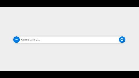 Search Bar Design with HTML&CSS - Arama Kutusu Tasarımı
