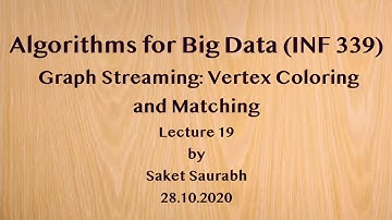 Graph Streaming: Vertex Coloring and Matching