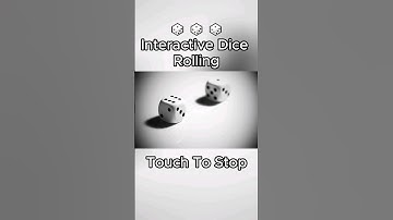 Interactive Dice Roller : Tap Screen for Random Numbers! #骰子 #掷骰子 #擲骰子 #RandomDice #Dice