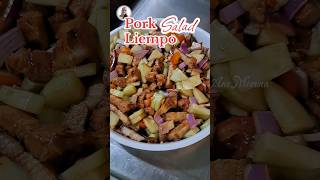 Pork Liempo Salad taiwan cooking pinoyfood pinoyulam  porkbellyrecipe inihawnaliempo