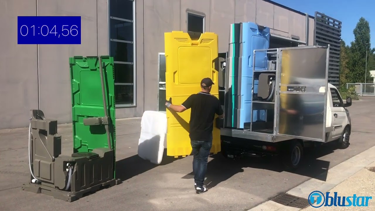 Ritiro di un bagno chimico / Pickup of one portable toilet YouTube