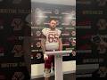 Logan Taylor on his move to left tackle and play of Boston College running game.