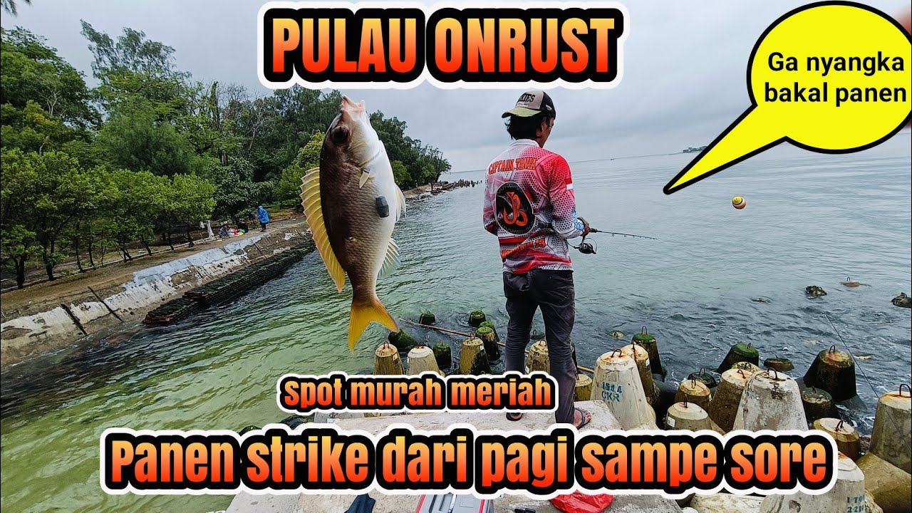 Mancing di Pulau Onrust || Ga nyangka bakal panen strike