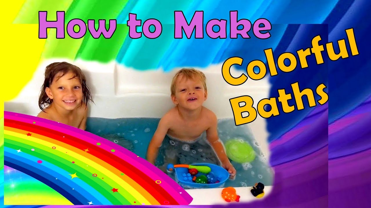 How to Color Bath Water ️ How to make Colorful Bath for Children DIY