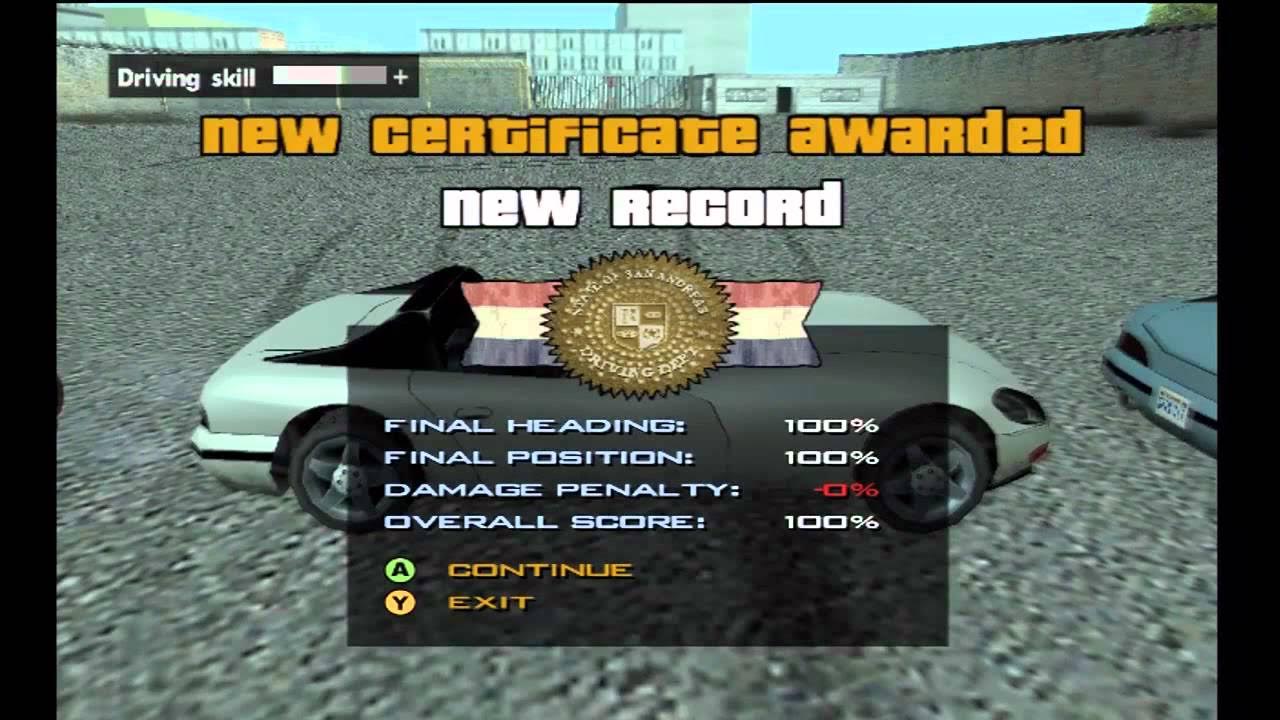 GTA San Andreas - Driving School #07 - The 90 (Gold) GTA San Andreas - Driving School #07 - The 90 (Gold)
