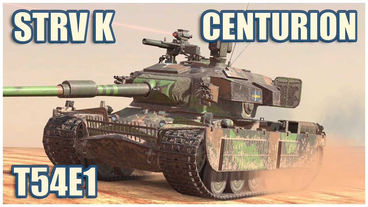 Strv K, Centurion Mk. 7/1 & T54E1 • WoT Blitz Gameplay