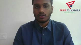 Kriba Shankar D- CAT Testimonial - MBA Entrance Exam Preparation by Prime Educators 331 views 1 year ago 1 minute