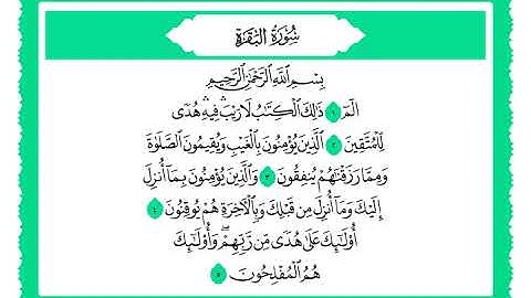 2 سورة البقرة القارئ الشيخ حجاج الهنداوي