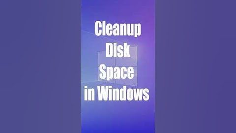 🖥️ Computer Fundamentals: Cleanup Disk Space in Windows. #operatingsystem #computereducation