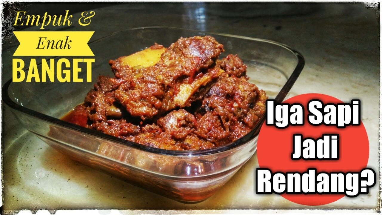 Cara Membuat Rendang Iga Sapi 