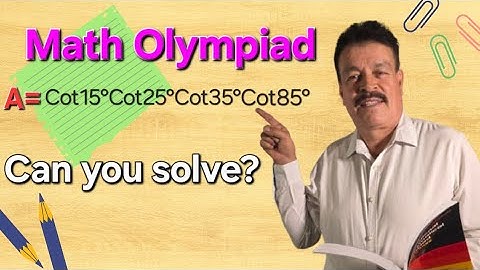 DEFORMATION IN MATH: HOW TRIGONOMETRIC IDENTITIES MAKE IY EASY | MATHEMATICAL OLYMPIAD